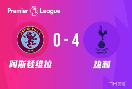 英超：熱刺4-0阿斯頓維拉，孫興慜2傳1射助球隊距前四僅2分