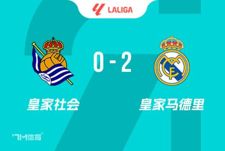 西甲-皇馬2-0皇家社會 巴佩與維尼修斯點射建功