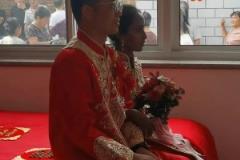 新娘顏值真高他們的孩子運(yùn)動天賦肯定不會差