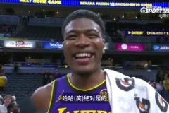 八村：清楚絕殺有效是因?yàn)槲乙苍跊_板！老詹確實(shí)搶了我的絕殺