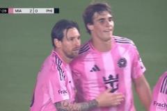 梅西進球后，貝克漢姆場邊鼓掌