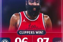 20分4板5助7斷1帽！快船官方贏球海報(bào)：胡子都白了的登哥~