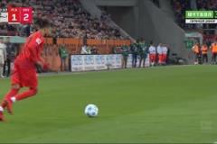 奧利塞精準(zhǔn)傳中送助攻！凱恩門前飛身頭球破門反超！