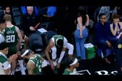 字母哥錯(cuò)過(guò)了什么？系鞋帶的時(shí)候身旁一位身材炸裂的女生路過(guò)