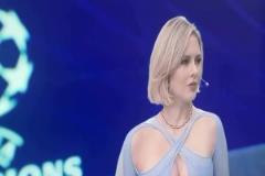 這還看個球?。饽星蛎钥吹綒W冠熱辣女主持的反應(yīng)