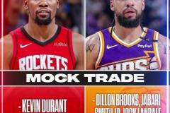能成？美媒模擬交易：火箭送出狄龍+小賈+蘭代爾+2首輪換KD