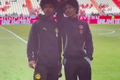 兩個蓬蓬頭！格納布里若和阿德耶米換球衣，估計大家認不出來吧！