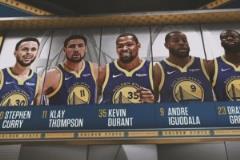 當(dāng)年勇火大戰(zhàn)還有哈登保羅杜蘭特克萊，現(xiàn)在只剩庫里和追夢了……