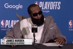 哈登賽后盛贊小卡：我感覺他一個(gè)球都投不丟！投籃簡直頂級水平！