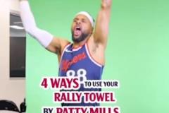 這就叫專業(yè)！米爾斯展示四種揮毛巾手法