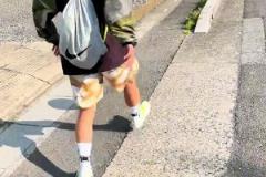 現(xiàn)實版的大空翼！還是得注意安全呀！