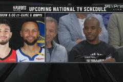 是來看登哥的嘛？保羅現(xiàn)身快船主場，觀看船掘G6