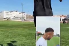 So Easy！內(nèi)馬爾接受安東尼的花式停球挑戰(zhàn)