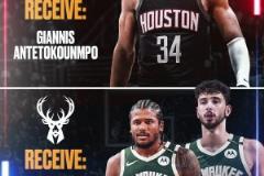 感覺有點虧??！美媒交易模擬：火箭可用杰倫-格林+申京+三首輪去換字母哥