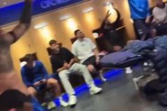 切爾西3-1利物浦賽后，切爾西球員們在更衣室激情慶祝