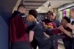 掘金隊(duì)員在通道“圍毆”威少 這種隊(duì)內(nèi)氛圍真的愛了