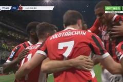 米蘭2-1反超比分！菲利克斯打門被封堵，普利西奇跟進(jìn)補(bǔ)射破門！