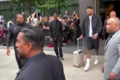 塔圖姆今日出發(fā)前往麥迪遜廣場還好好的，希望別有事啊