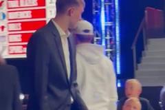 弗拉格 nba選秀抽簽現(xiàn)場，看得出來有點小緊張