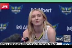 達(dá)拉斯WNBA新科狀元長得挺漂亮！采訪直言最想讓歐文觀戰(zhàn)自己。