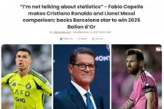 卡佩羅：C羅贏得過冠軍和金球獎，但他不像梅西那樣是個天才