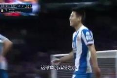 當年武磊攻破巴薩球門，國外解說狂吹：中國英雄