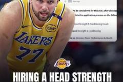 或幫77減重？湖人發(fā)布招聘訓(xùn)練師 年薪25W美金