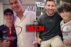 亞馬爾和萊萬遮住了皇馬隊徽，而C羅和梅西選擇了大度展示