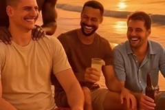 網(wǎng)友AI創(chuàng)作：約基奇加入詹庫(kù)東釣魚(yú)大軍 享受老詹的馬殺雞