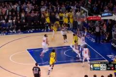 似乎可以吹2+1！哈利伯頓關(guān)鍵時刻頂著哈特高難度拉桿！