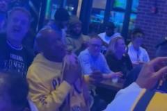 哈利伯頓的父親賽后開心壞了，舞都跳起來了